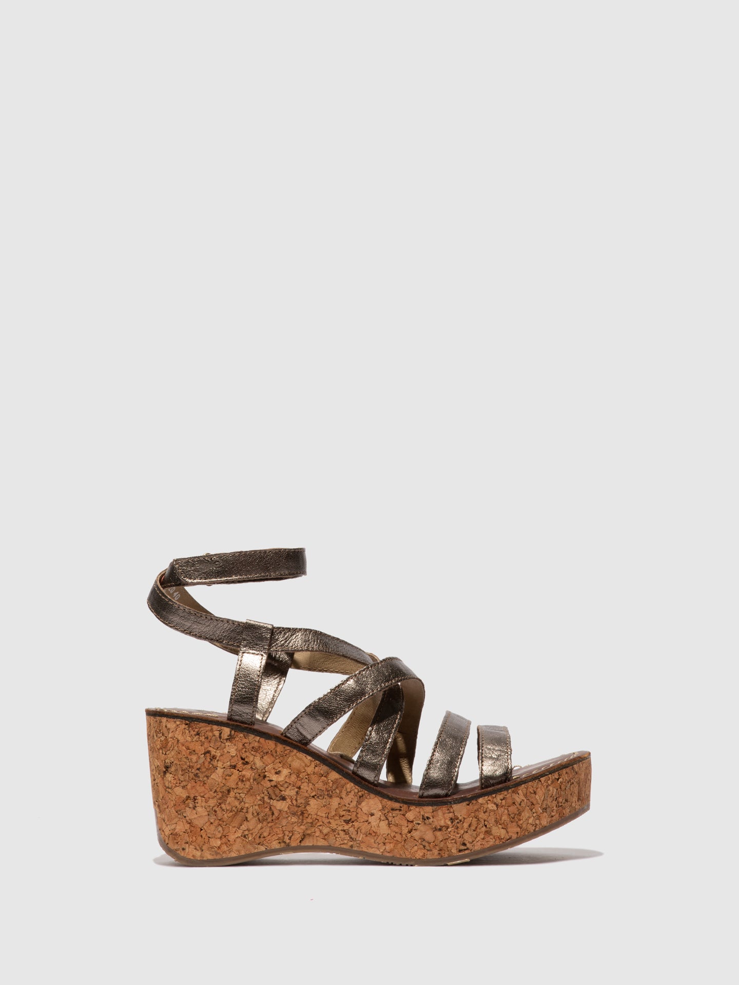 Fly London Strappy Sandals GANO619FLY BRONZE